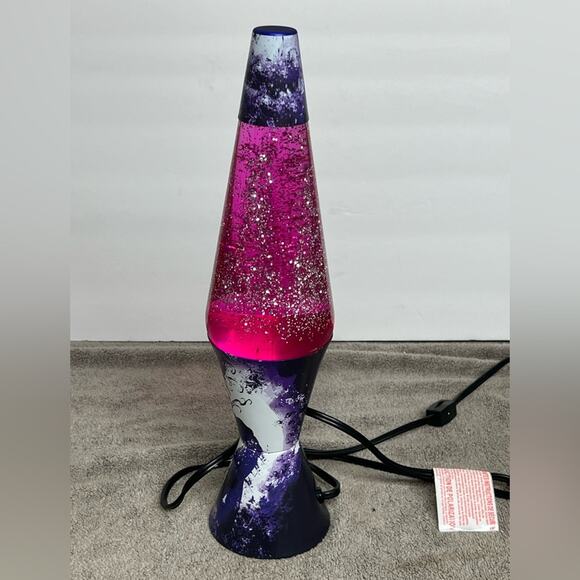 Schylling Rare- 17" Dark Faerie Dust lava GLITTER Lamp Spencer's Exclusives - Picture 2 of 4